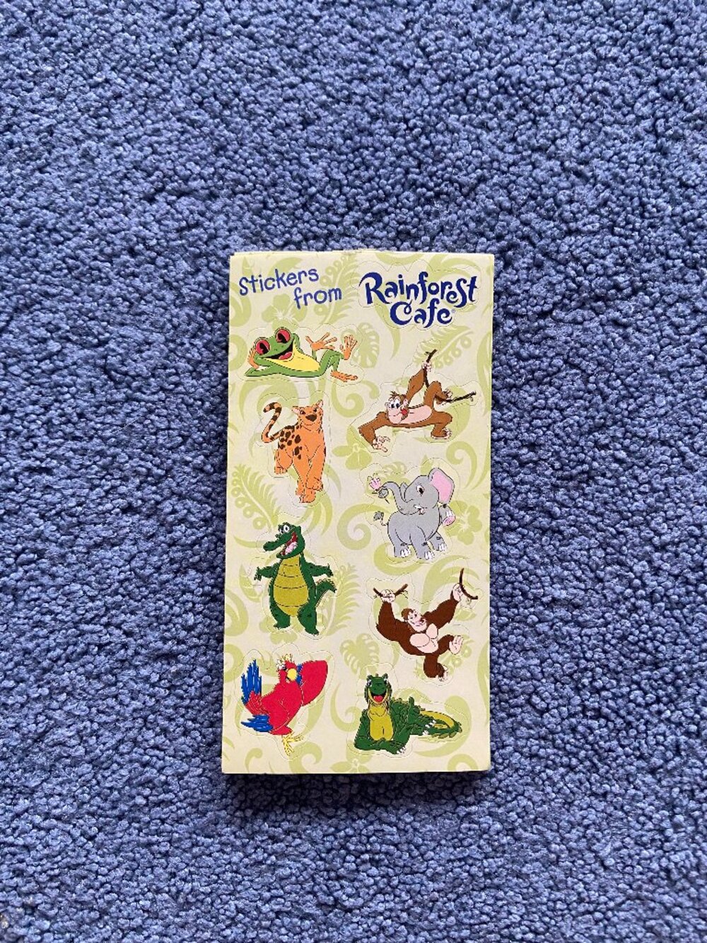 12 Page Rainforest Cafe Sticker Book